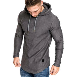 High-quality men's hoodies in solid colors, textured, soft, and breathable.
